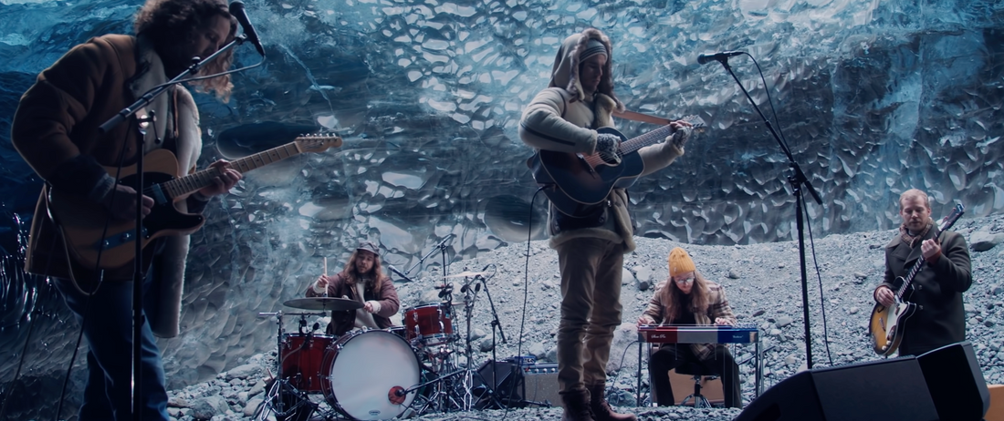 KALEO's Striking Live Performance of "Backbone" from Breiðamerkurjökull Ice Cave